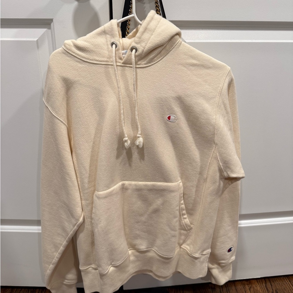 Champion Reverse Weave Off-White Unisex Hoodie